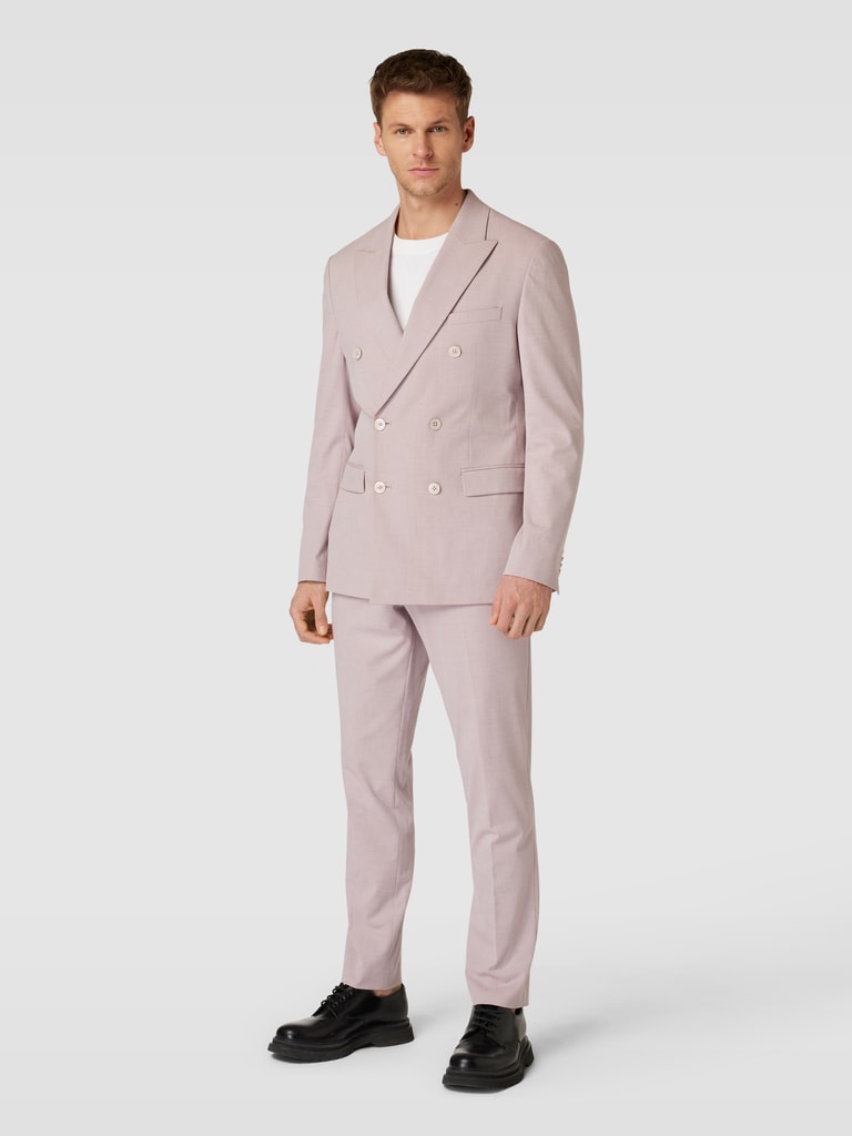 Rosa Sakko Kombinieren Herren Emilio Adani Anzug-Sakko Slim Fit In