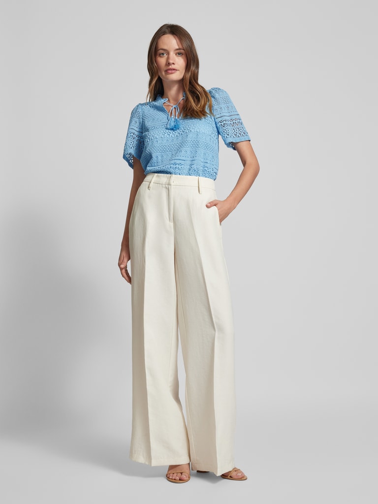 VERO MODA T-Shirt Donna Con Stampa A Lettere - Cotone Biologico - Vestibilità Regolare, Girocollo, Maniche Corte - Bianca