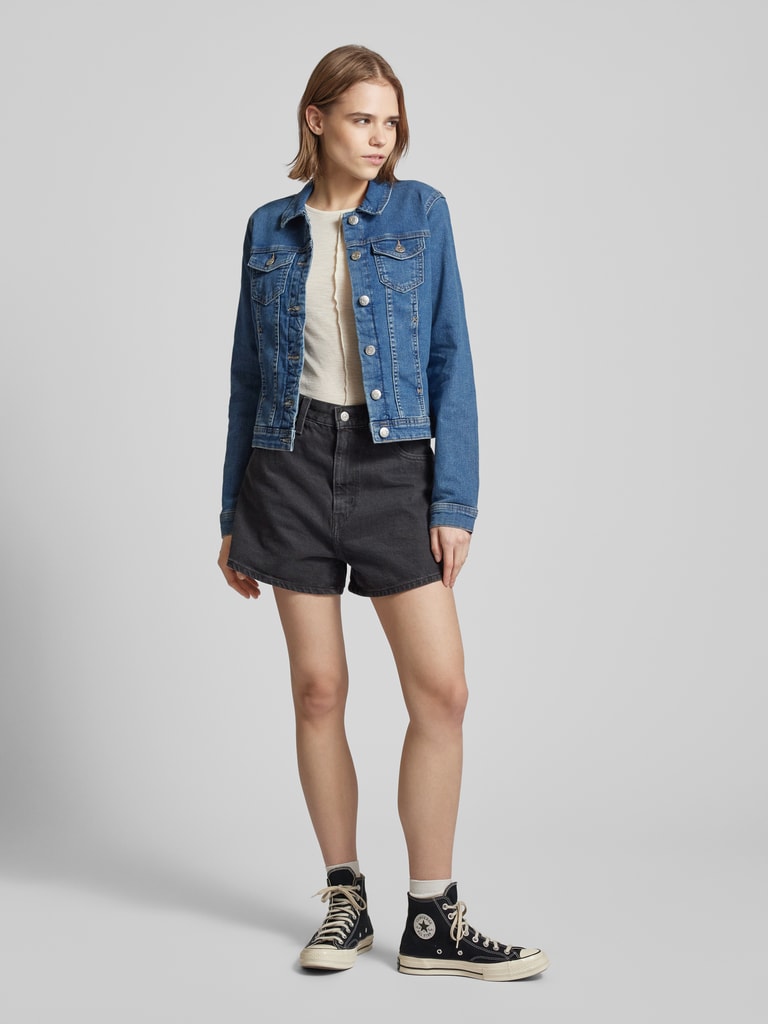 Only Jeansjacke mit Brustpattentaschen Modell 'WONDER LIFE