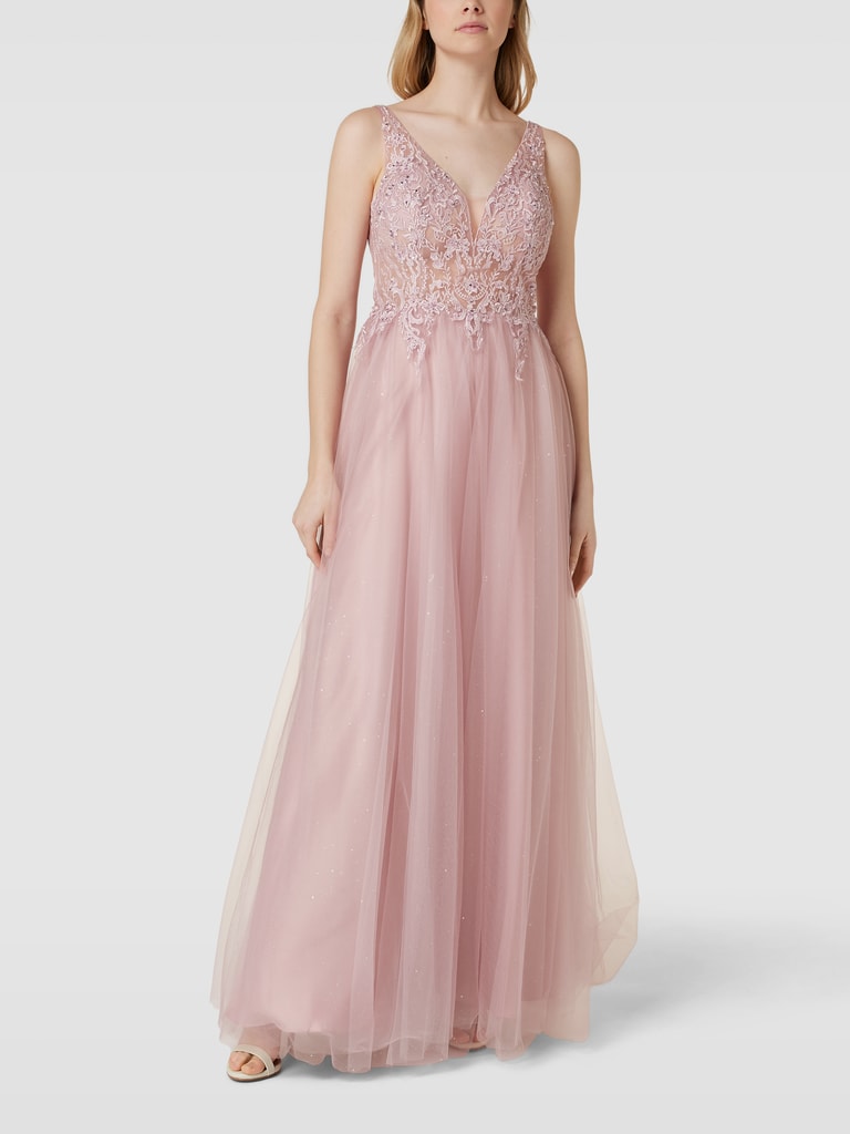 Laona Abendkleid mit Ziersteinbesatz (rosa) online kaufen