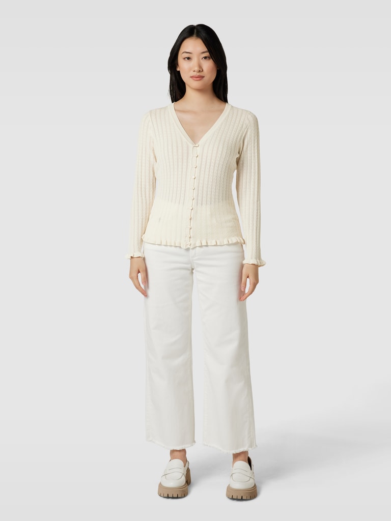 Atelier Reve Cardigan aus Viskose-Mix mit Zopfmuster Modell 'Fantino ...