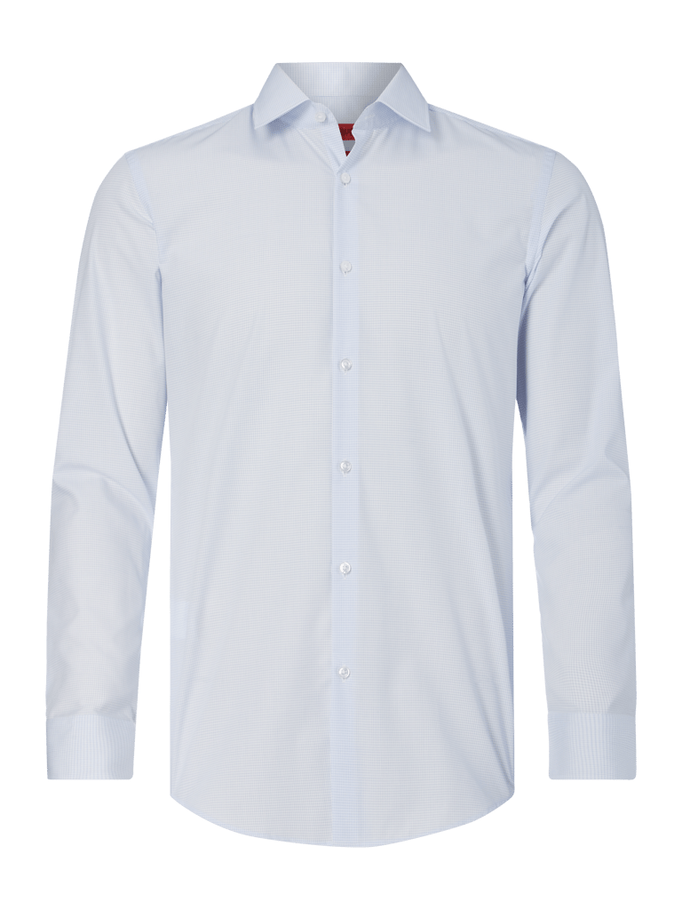 HUGO Slim Fit Business-Hemd mit Gittermuster (bleu) online kaufen