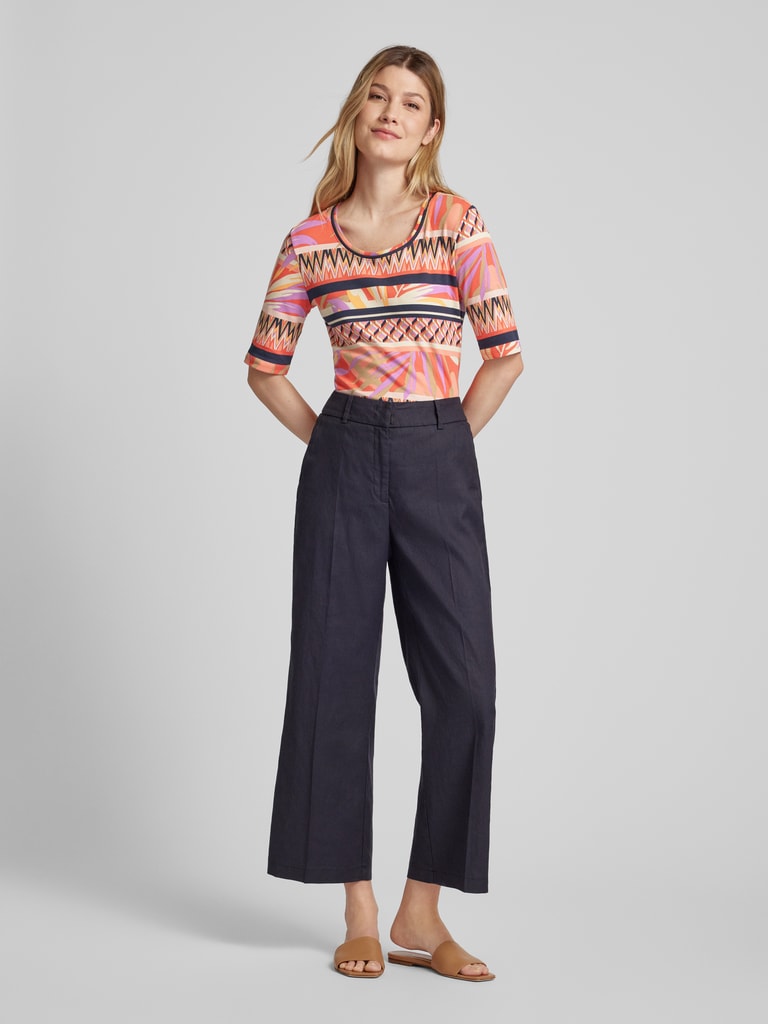 Betty Barclay T-shirt met all-over motief en ronde hals in rood online ...