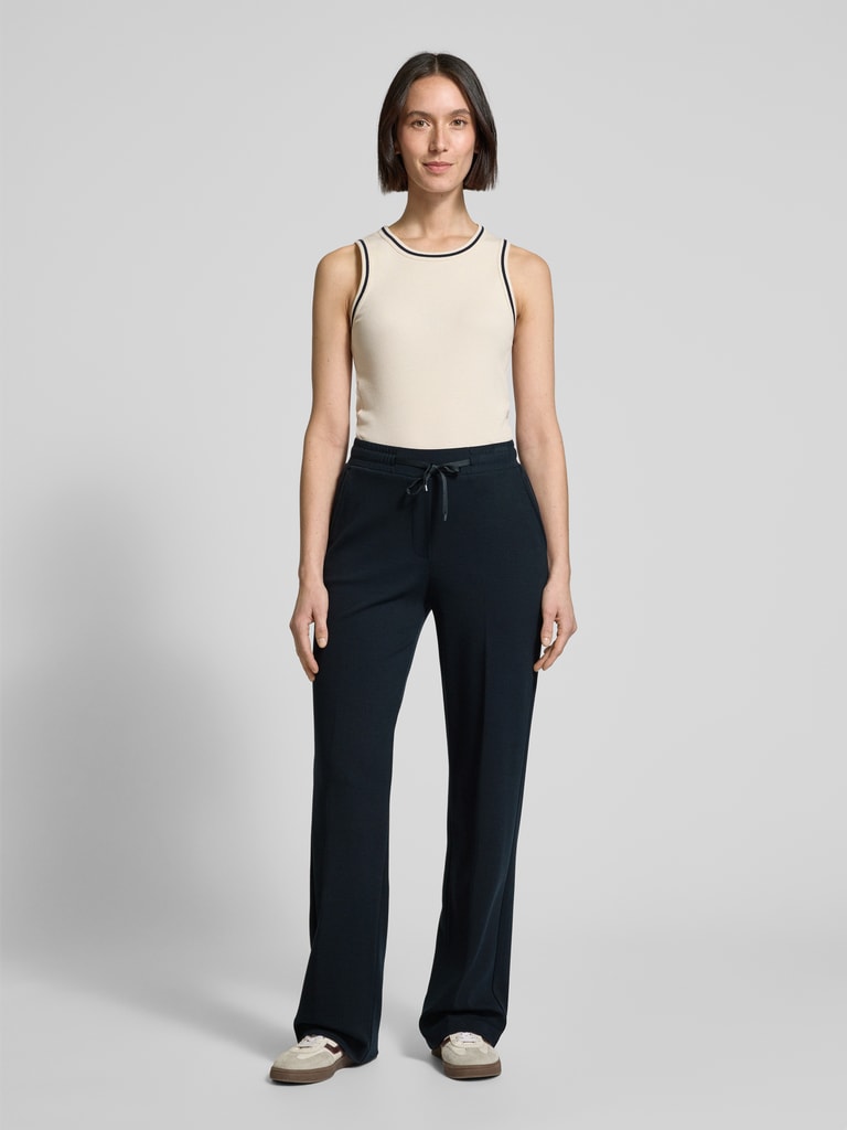 OPUS DAMEN Wide Leg Pants - Bequeme Businesshose Mit Komfortbund