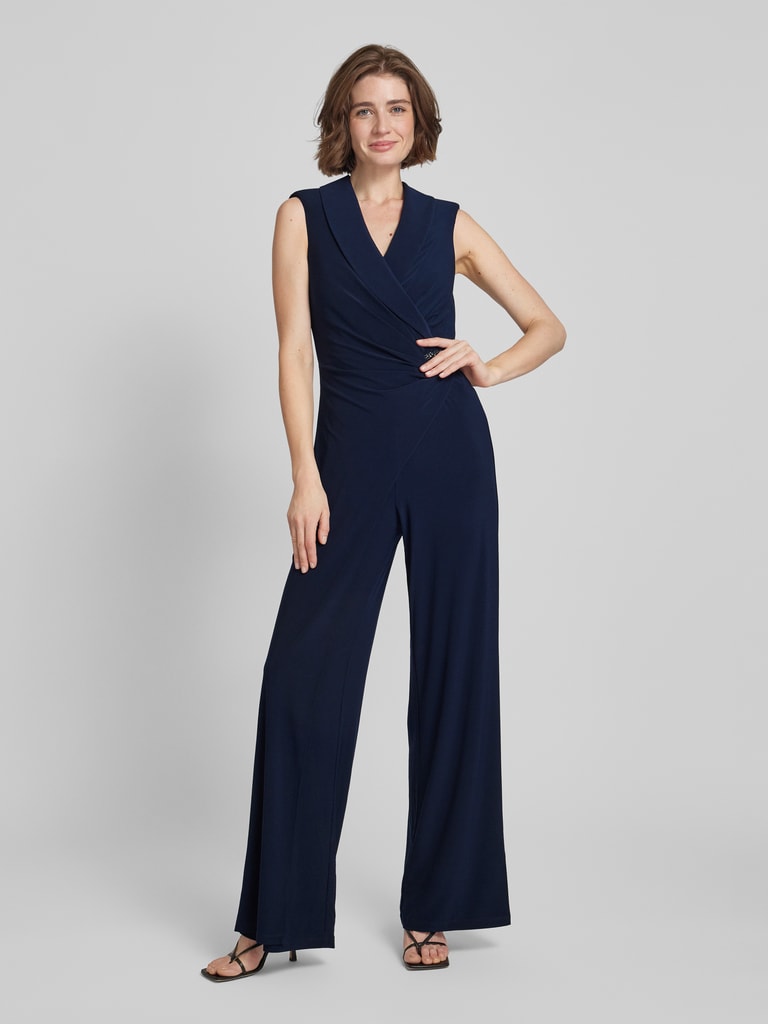 Adrianna papell jumpsuit in wikkellook in donkerblauw online kopen p c