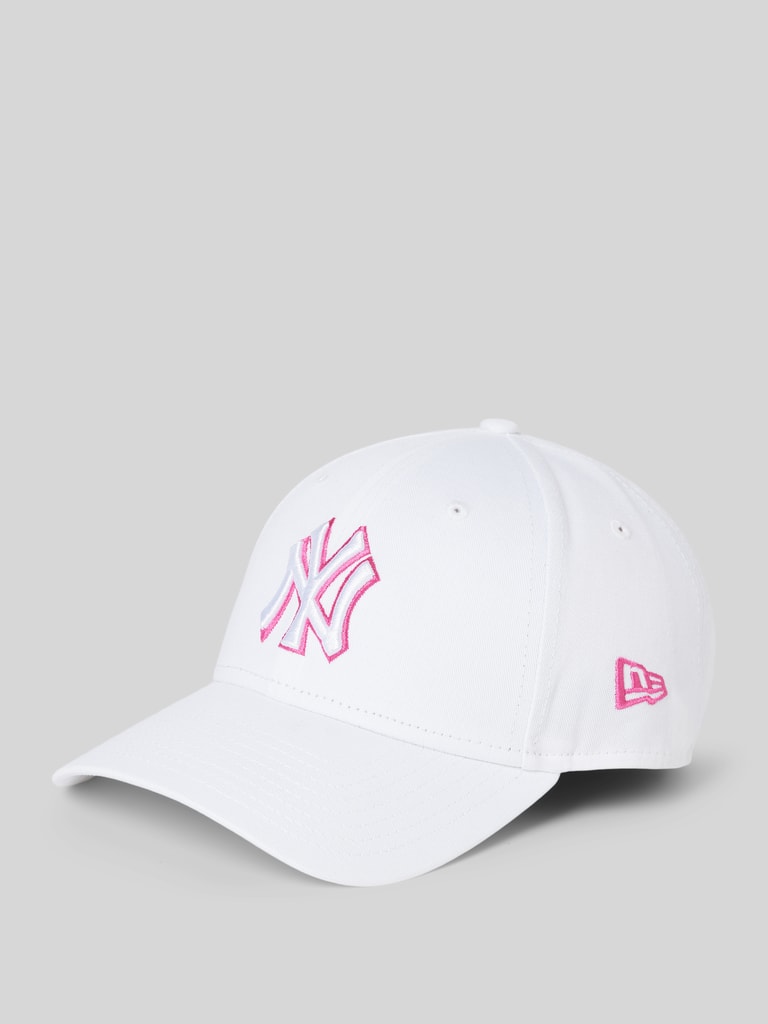 New Era Baseballpet met logostitching, model 'OUTLINE' in wit online ...