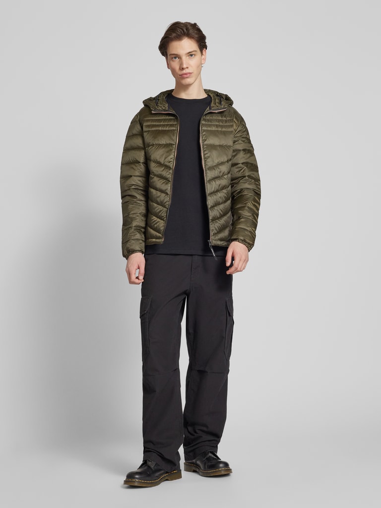 JACK&JONES JORCLEAN Sweat Hood SN capuchontrui, zwart, XXL