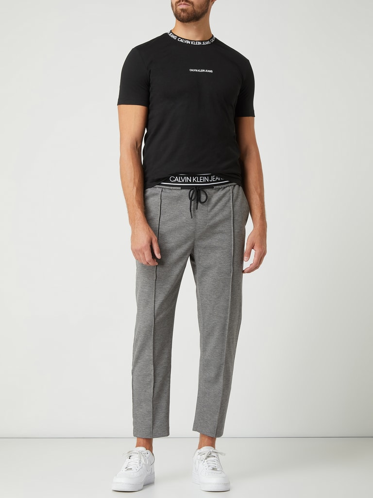Calvin Klein Jeans Slim Fit Jogpants mit Logo-Bund (hellgrau  