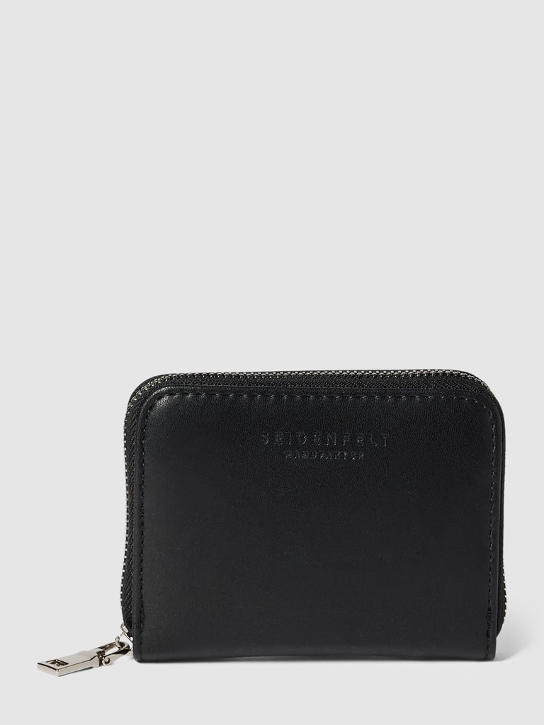 Seidenfelt Portemonnaie mit LabelPrägung Modell 'YLVA' (black) online