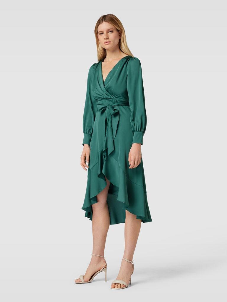 BKEPDY Damesjurk met open rug, sexy, lange mouwen, cocktailjurk, partyjurk, bodycon, mini-jurk, avondjurk, wikkeljurk, effen, feestelijke elegante bruiloft cocktailjurk, zwart, S