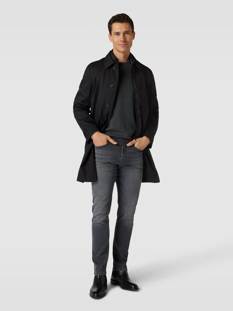 Christian Berg Men Mantel mit Kentkragen (black) online kaufen