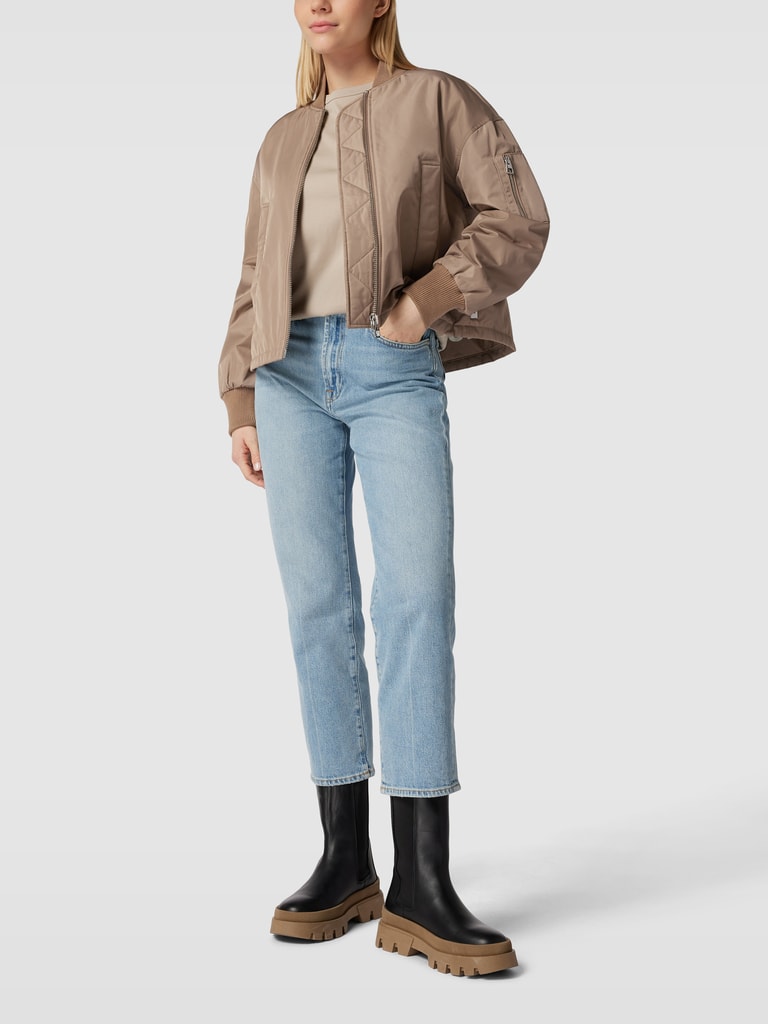 Marc O'Polo Bomberjacke mit Stehkragen (taupe) online kaufen