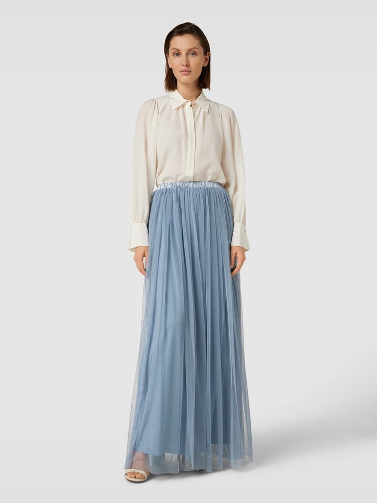 VILA Vimanda Wavy H/W Maxi Rok Dames - Luchtige Zomer Rok Met Golfpatroon