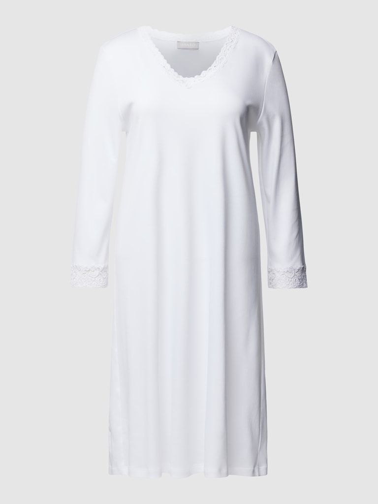 Hanro Nachthemd mit Spitzenbesatz (black) online kaufen