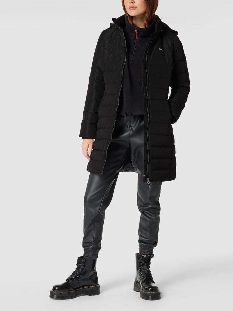 Tommy Jeans Daunenmantel mit abnehmbarer Kapuze (black) online kaufen