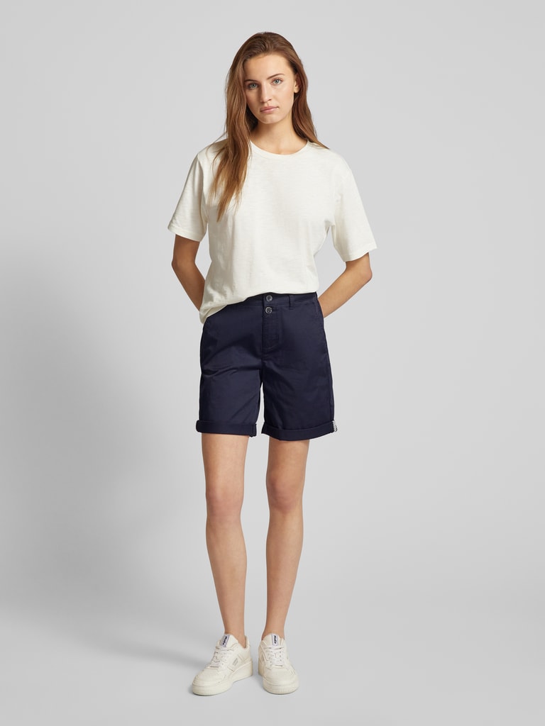 S.Oliver Damen Bermudas Aus Baumwollstretch - Regular Fit, Mit Gürtelschlaufen, Ca. 25cm Innenbeinlänge