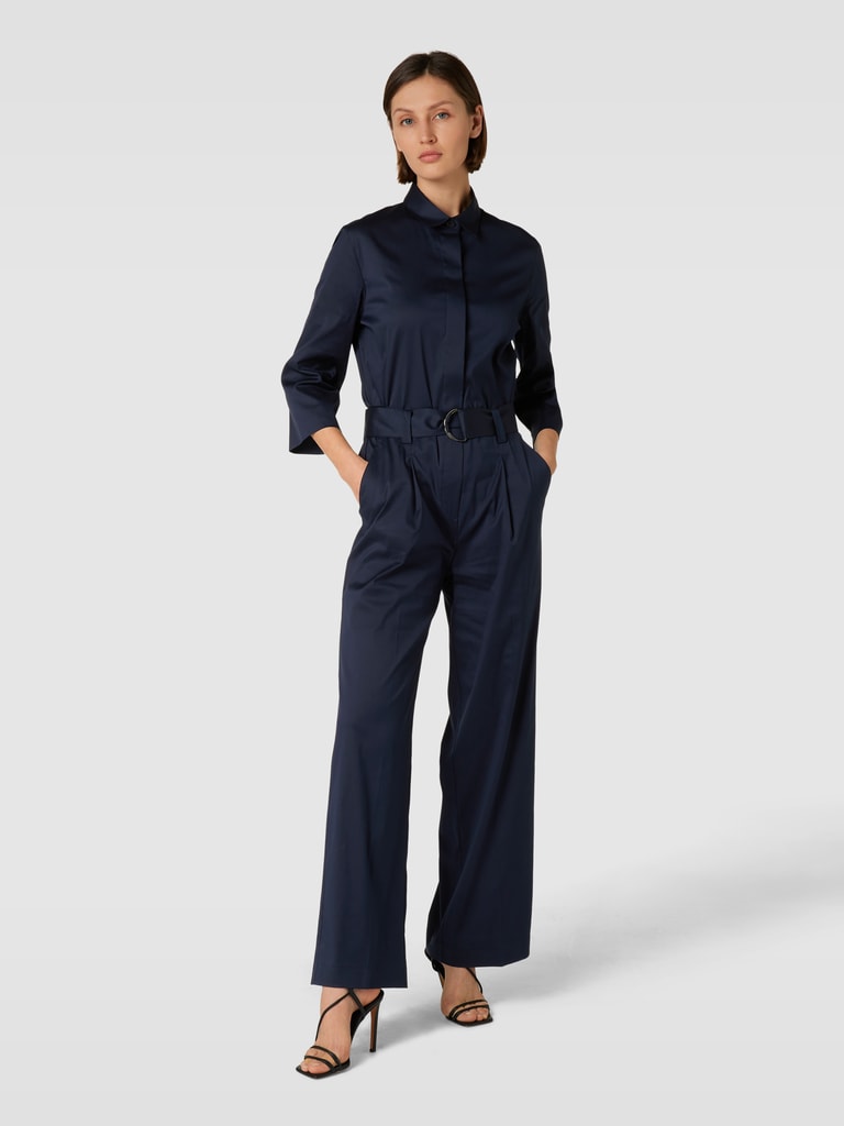 Windsor Jumpsuit met strikceintuur in marineblauw online kopen P&C