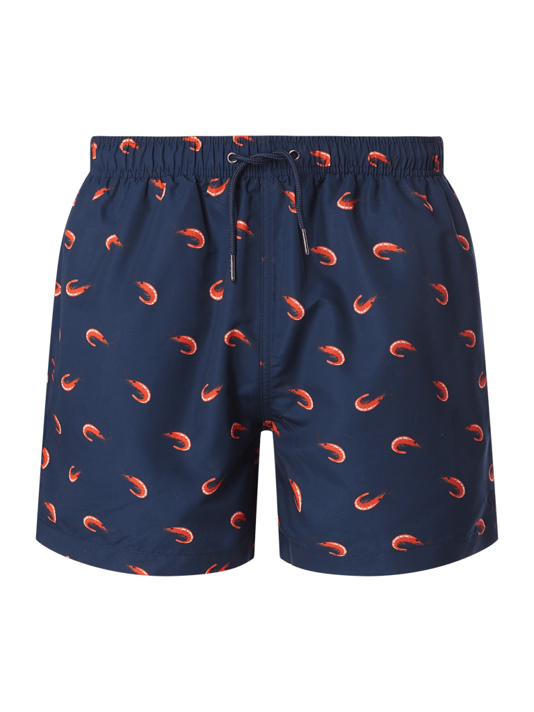 Petrol Industries Badehose Surfpoint - Allover-Muster Aus Recyceltem Polyester