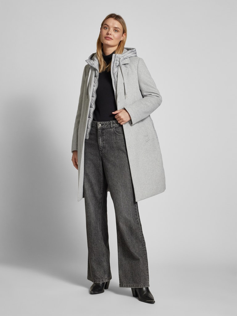 S.Oliver Mantel Mit Herausnehmbarem Innenfutter - Materialmix Regular Fit