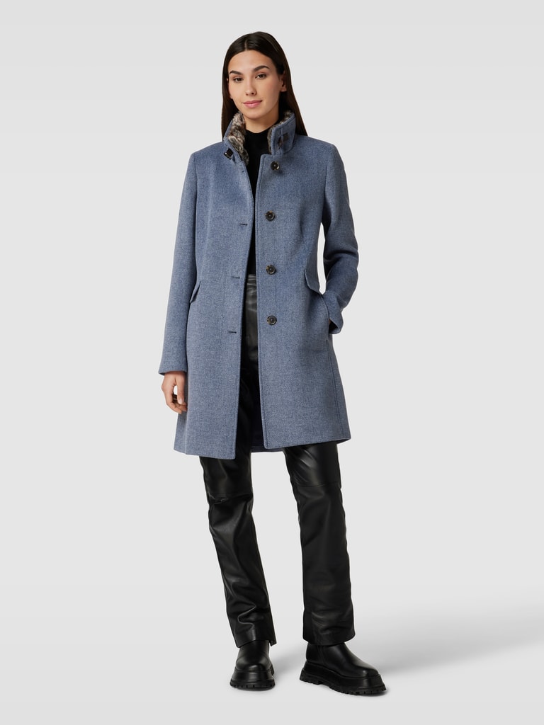 Christian Berg Woman Selection Mantel mit Knopfleiste und Woll