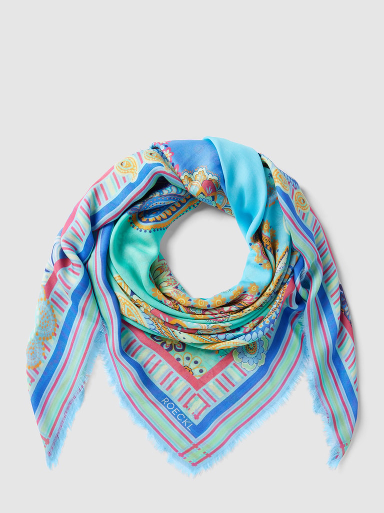 gedrucktes Tuch aus softer Modal-Baumwoll-Mischung mit Dschungel-Druck main image 1