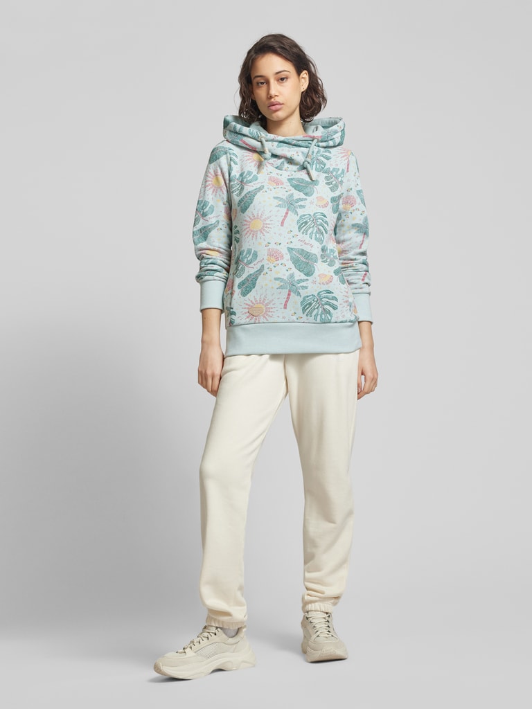 Ragwear Gripy Bold Sweat à Capuche - Sweat Oversize Streetwear Éthique Femme Homme Coton Bio