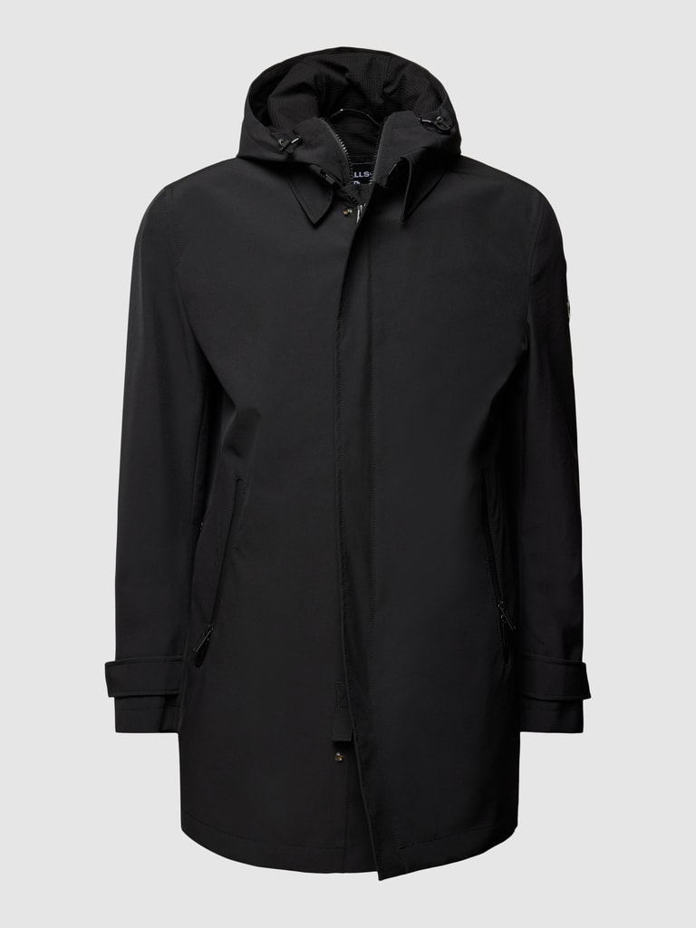 Strellson Mantel mit Kapuze Modell 'Finchley' (black) online kaufen
