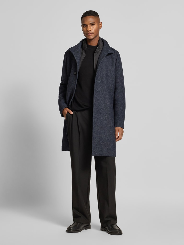 SELECTED HOMME Regular Fit Wollmantel mit Stepp-Einsatz Modell