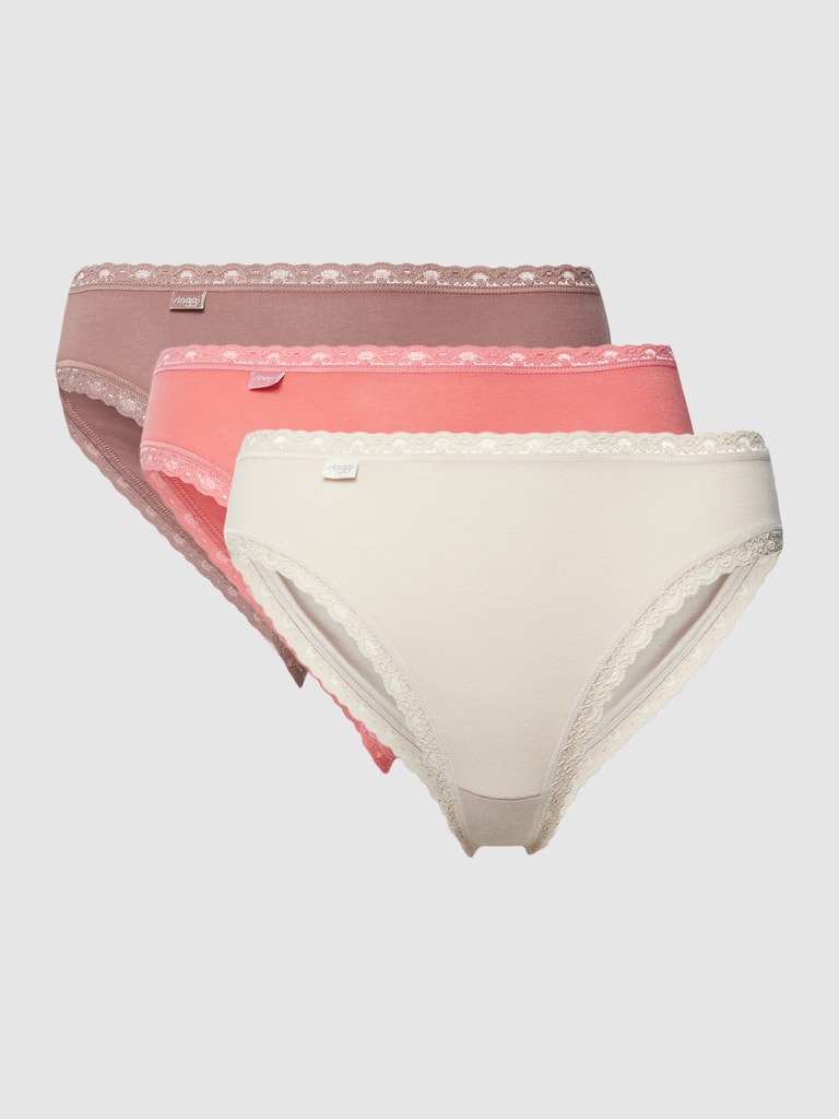 Sloggi Basic Midi 3p slip voor dames (verpakking van 3), zwart, 50