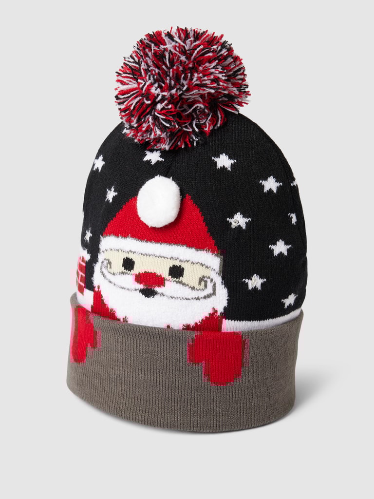 CAPELLI NEW YORK Mütze mit Allover-Muster (black) online kaufen