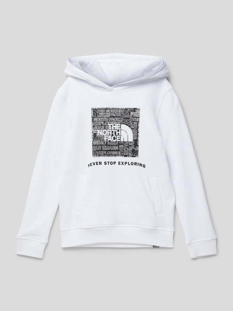 The North Face Hoodie mit Label Print weiss online kaufen