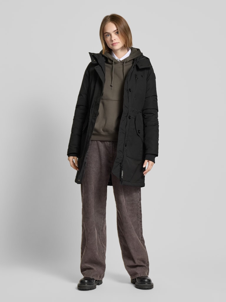 G-Star Raw Parka met knoopsluiting, model 'Vodan' in zwart online