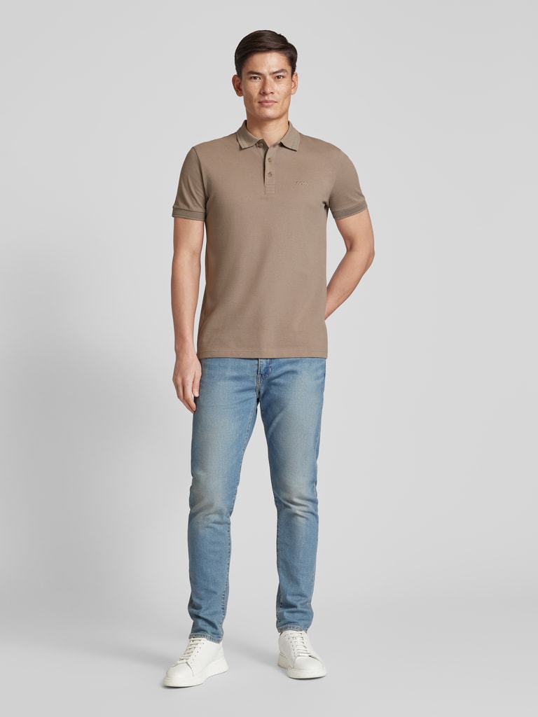 BOSS Green Regular Fit Poloshirt mit Label-Stitching Modell 