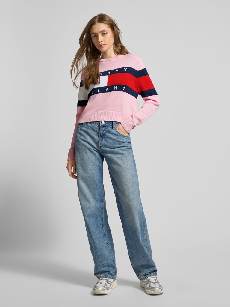 Sweater Dames Tommy Hilfiger Roze Trui Tommy Jeans Gebreide