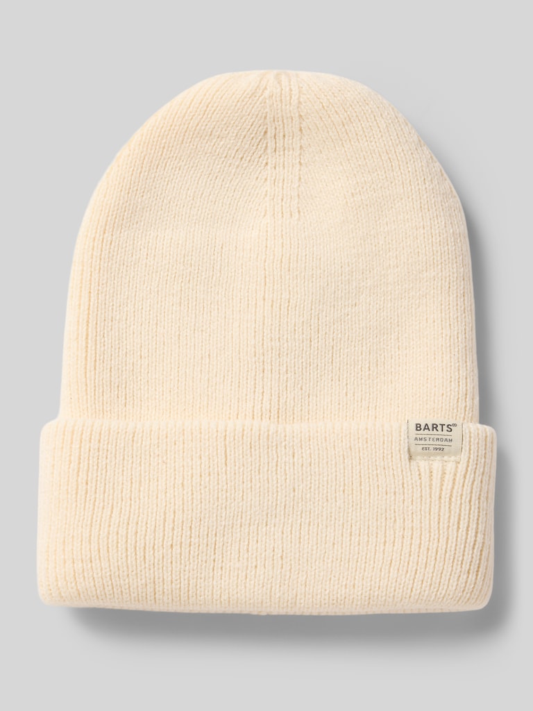 Barts Mütze mit Umschlag und Label-Detail Modell 'KINABALU' (offwhite ...
