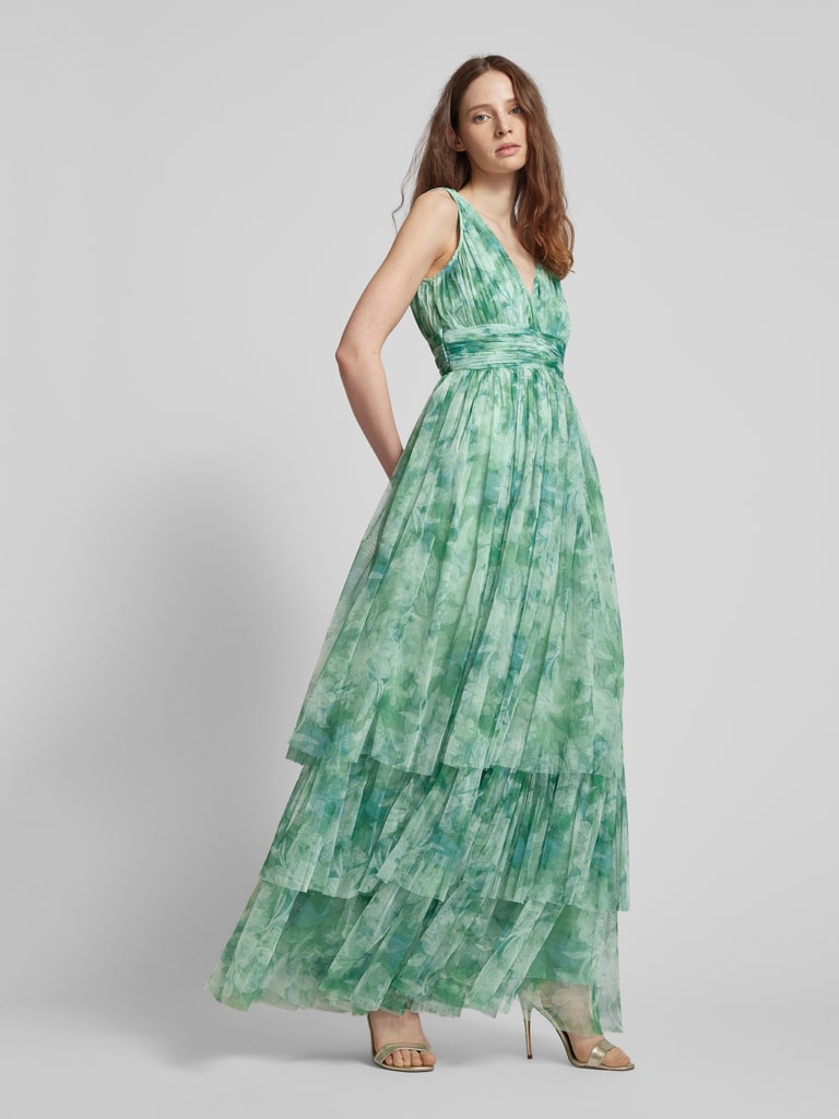 LACE BEADS Abendkleid im Stufen-Look (gruen) online kaufen