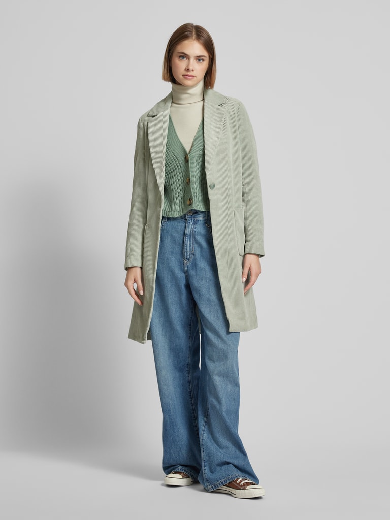 Cordmantel Only GrÃ¼n Only Straight Fit Cordmantel Mit