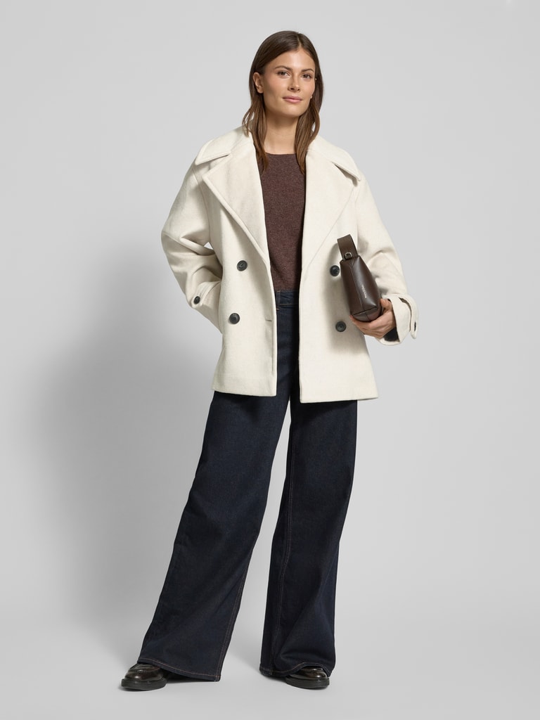 Mango Mantel mit Reverskragen Modell 'GOYA' (beige) online kaufen