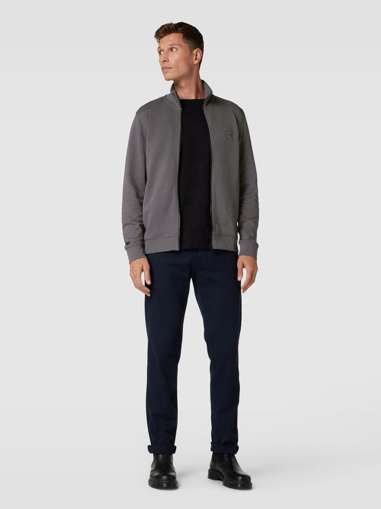 BOSS Orange Sweatjacke mit Label-Patch Modell 