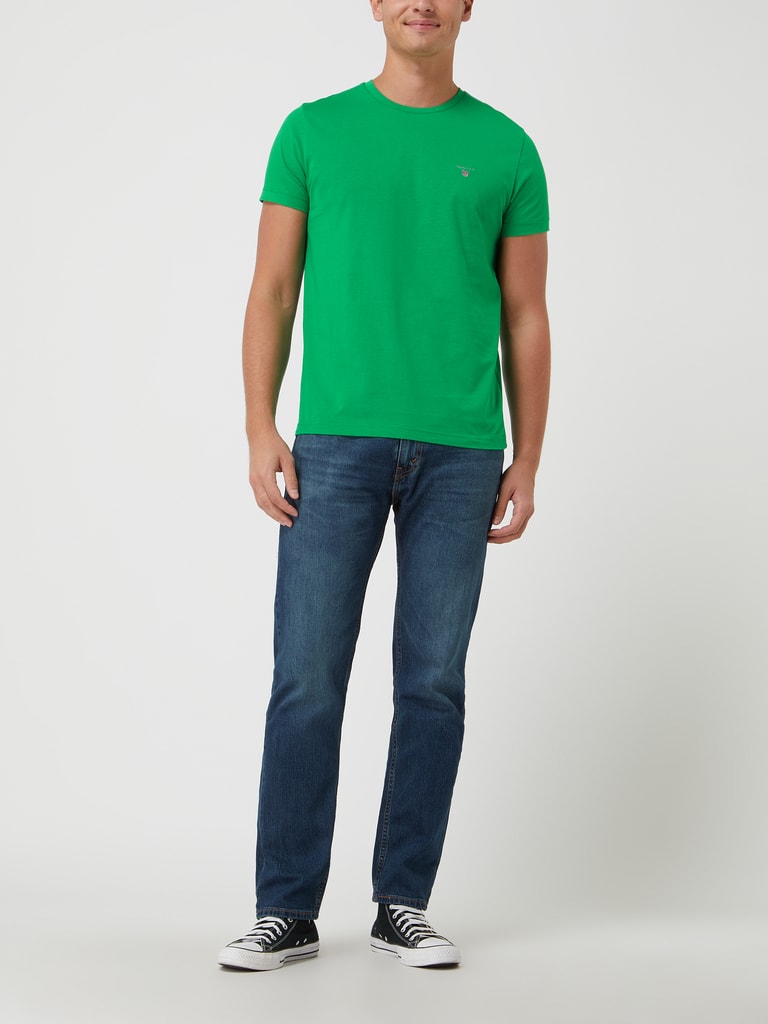 Gant Green Printed Regular Fit Tshirt