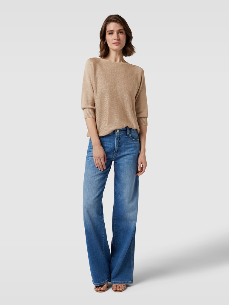 More & More Strickpullover mit U-Boot-Ausschnitt (sand) online kaufen 