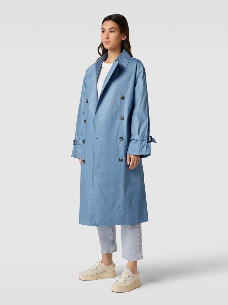 Only Trenchcoat Trenchcoat Kurz Blau Vero Moda Trenchcoat Blau - Main Image