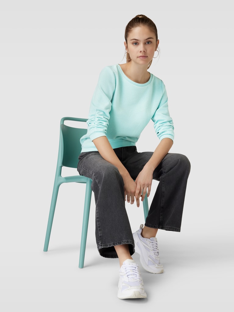 Tom Tailor Denim Sweatshirt Erwachsene Männlich mit Brusttasche und Rippbund