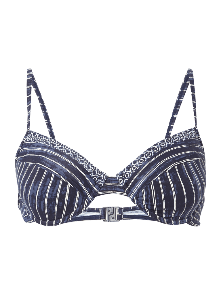 Esprit BikiniOberteil mit AlloverMuster (dunkelblau) online kaufen