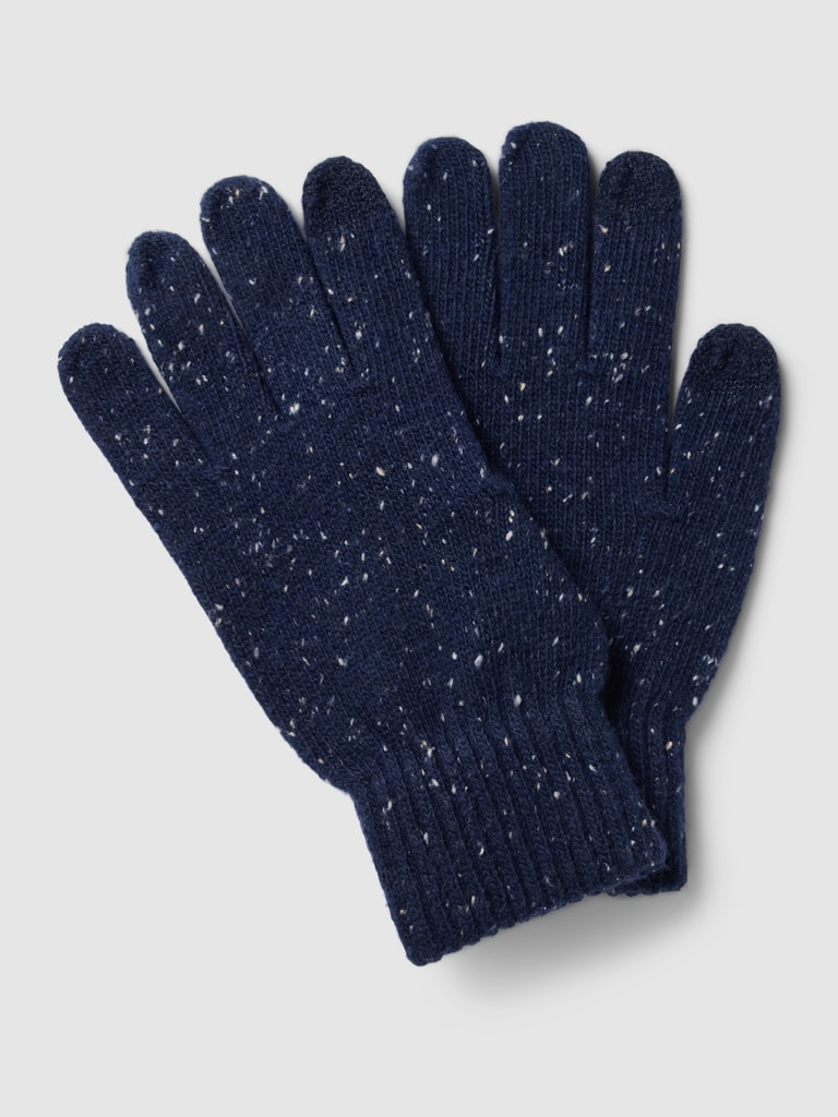 Jack & JonesHandschuhe mit Label-Detail Modell 'CLIFF' in marineblau