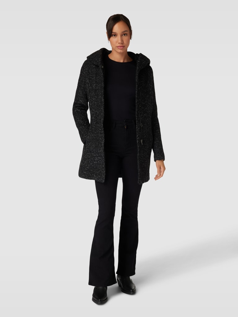 Only Mantel in Bouclé-Optik Modell 'SEDONA' (black) online kaufen