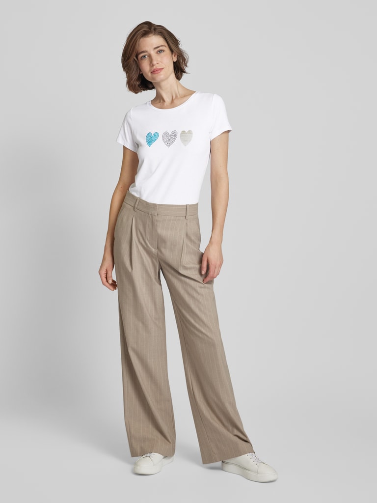 More & More / Damen-Shirt / Shirt with Placement-Print