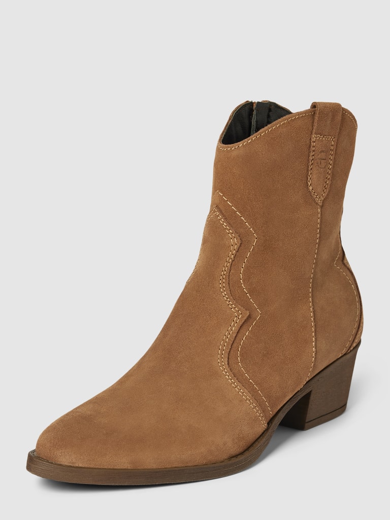 Tamaris Stiefeletten mit Ziernähten (hellbraun) online kaufen