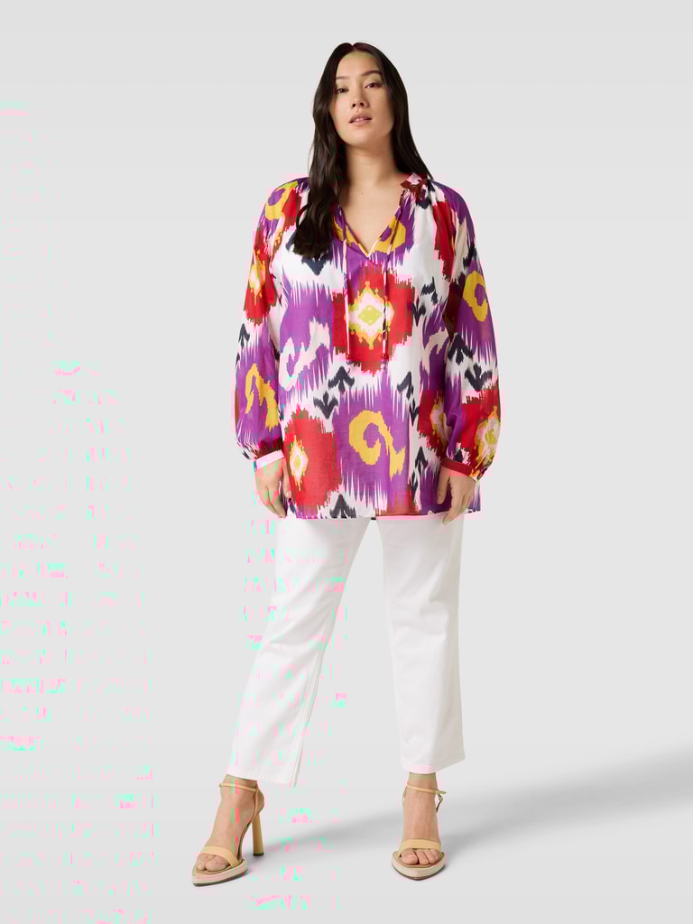 Marina Rinaldi PLUS SIZE Bluse mit Allover-Muster Modell 'FIACCOLA ...
