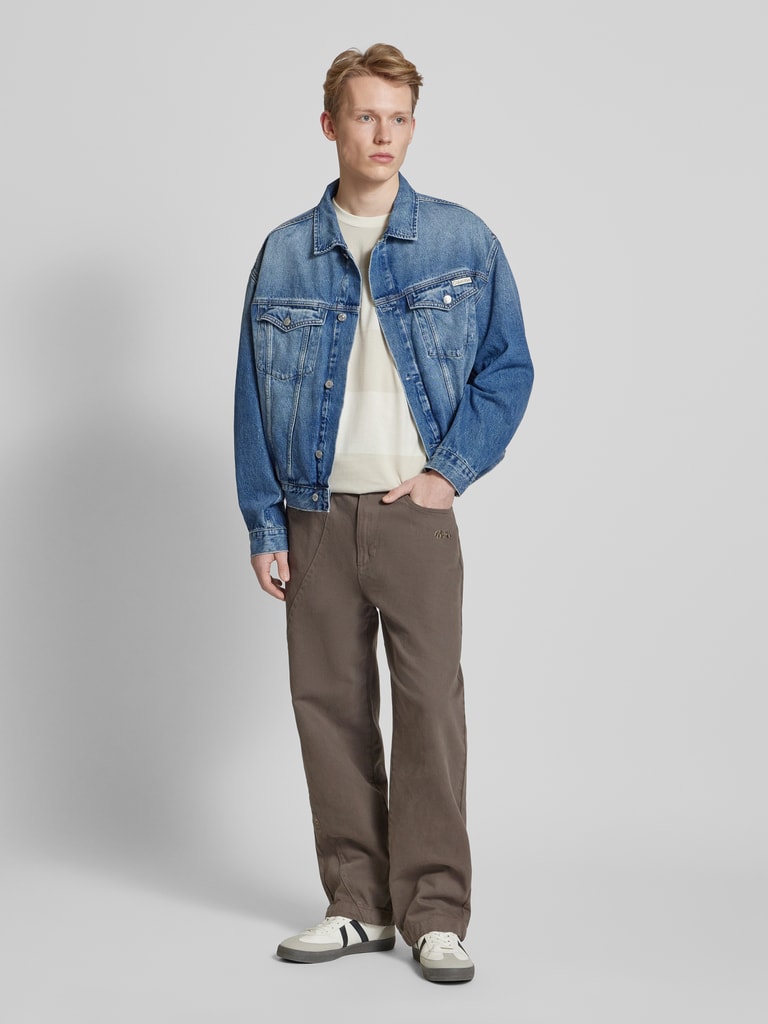 Calvin Klein Jeans Jeansjacke mit Brustpattentaschen (jeansblau
